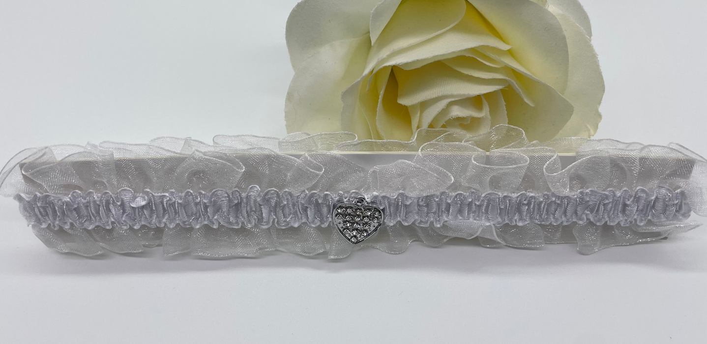 White Organza Garter